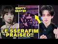 LE SSERAFIM go viral for watching TWS performance while everyone left at the AAA 2025 #kpop