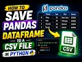 How to save a Pandas Dataframe to a csv file in Python