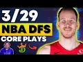 Draftkings NBA DFS Top Core Plays Winning Lineup Strategy for Sunday March 29TH 2026