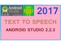 Android studio 3 0 tutorial 2018 Android simple text to speech tutorial Android tts example