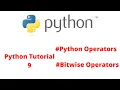 Python Tutorial 9 Python Operators Bitwise Operator pythonSTACK