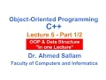 Object-Oriented Programming with C - Lecture 5 Part