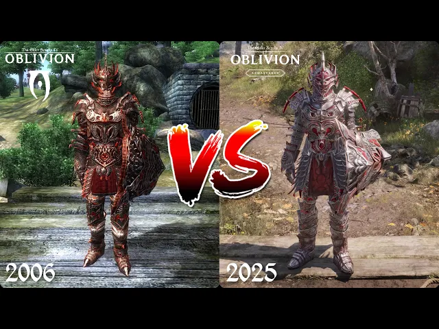 Oblivion Armors: Remaster vs Original