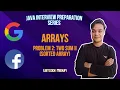 JAVA DSA Interview Preparation Series Two Sum II - Input Array Is Sorted