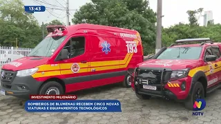 Bombeiros de Blumenau recebem cinco novas viaturas e equipamentos tecnológicos!