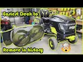 Ryobi lawn tractor deck removal made easy