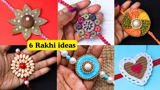 6 DIY Eco Friendly Aesthetic Rakhi Making for Competition| Rakhi Tutorial| How to Make Rakhi at Home