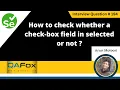 How to check whether a check-box field is in selected or not Selenium Interview Question