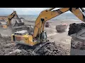 Download Lagu Two Liebherr 974 Excavators Loading Overburden On A Fleet Of Trucks At  Busy Mining Site - Ascon Ltd