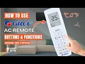 How to Use GREE AC Remote Buttons Functions Heat Pump Remote Guide Model No YAP1F2
