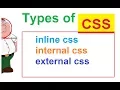 inline internal external css tutorial inline internal external css