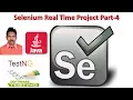 Selenium Live Project 4 Real Time Project Testing using Selenium Java and TestNG G C Reddy