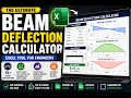 Cantilever Beam - Advanced Beam Deflection Calculator in Excel Multi-Load Analysis Tool