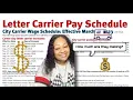 USPS Letter Carrier Pay Schedule as of 2023 sub requested