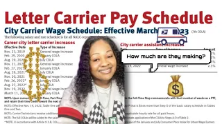 USPS Letter Carrier Pay Schedule as of 2023 sub requested