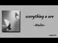 Hindia - everything u are | Lirik Lagu