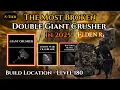 Double Giant Crusher Level 180 Broken Build 2025 Elden Ring DLC Tutorial Location Strength Build