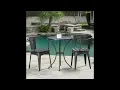 Christopher Knight Home Colmar Outdoor Metal Bistro Set 3 Pcs Set Black With Silver