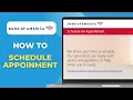 How To Schedule An Appointment With Bank of America