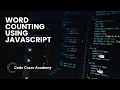 Word Count using Javascript How to count words in JavaScript Javascript Tutorial for beginner