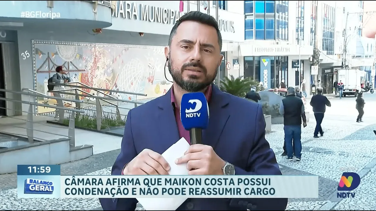 Câmara de Florianópolis impede retorno de Maikon Costa ao cargo de vereador