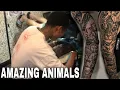 AMAZING ANIMALS TATTOO - FULL SLEEVE TATTOO