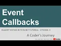 Blazor Testing with bUnit - Event Callbacks