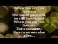 Download Lagu When You Say You Love Me (Lyrics) - JOSH GROBAN