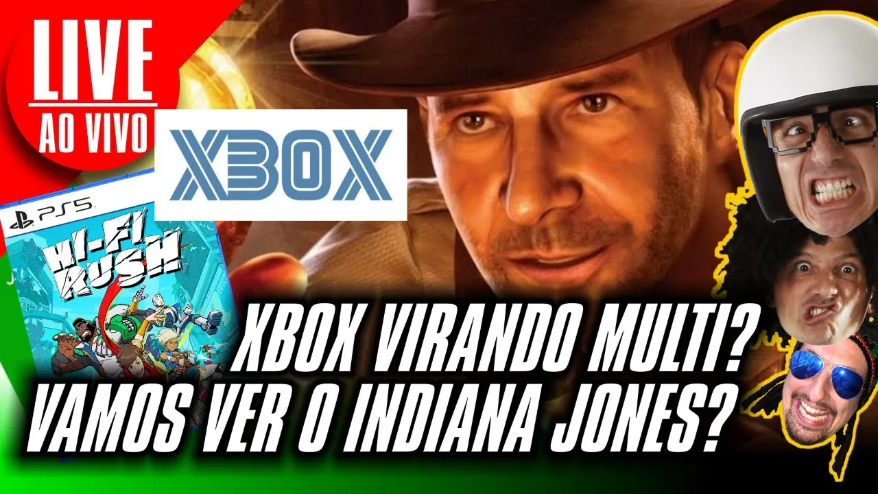 XBOX VIRANDO  MULTI, HIFI-RUSH NO PS5, INDIANA JONES #XBOX