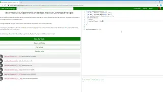 Intermediate Algorithm Scripting Smallest Common Multiple Learn