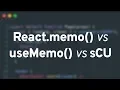 React memo vs useMemo vs shouldComponentUpdate