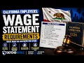 California Wage Statement Requirements 9 Pay Stub Mistakes That Can Cost Employers 4 000 Per Emplo