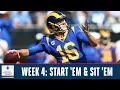 Week 4 Start Em Sit Em Full Episode Fantasy Football Today