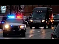 Police Escort Detroit Police Escort Vehicles To Airport After NFL Game - Week 18