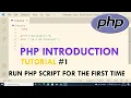 PHP INTRODUCTION - RUN PHP SCRIPT ON LOCALHOST FOR THE FIRST TIME PHP TUTORIAL LEARN PHP