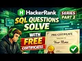 HackerRank SQL Series Part 2 Solve SQL Questions Step by Step