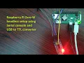 Setting Up Raspberry Pi Zero W without Display Using Serial Console