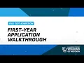 Fall 2027 UW First-Year Application Walkthrough