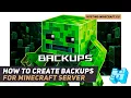 How to CREATE BACKUPS for Minecraft server with ONE CLICK