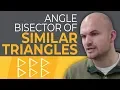Special segments of similar triangles angle bisector