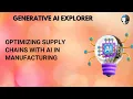 Optimizing Supply Chains with AI in Manufacturing
