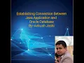 How to Connect Java Application with Oracle Database