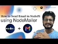 How easy it is to send email in nodejs using NodeMailer