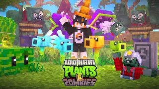 100 Hari Mineraft PLANTS vs ZOMBIE