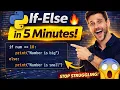 Python tutorial for beginners If Else in 5 Minutes