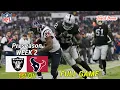 Las Vegas Raiders Vs Houston Texans WEEK 2 Full Game 1st PRESEASON NFL 2026-2027