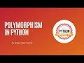polymorphism in python Learn Python From Scratch 2020 PART-18