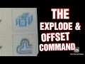 EXPLODE AND OFFSET AUTOCAD