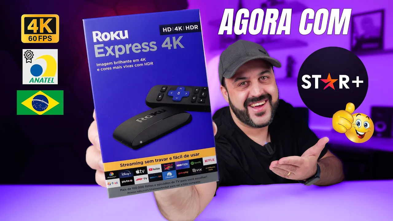 O ROKU EXPRESS 4K chegou no BRASIL - Pontos Positivos e Negativos, Vale a pena?