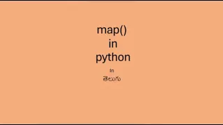 map function in telugu map function in python in telugu